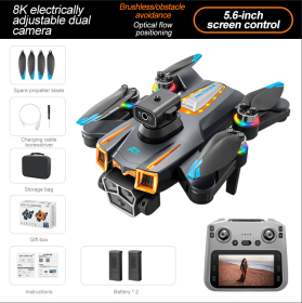 A19 Large Screen Drone: 4.3-inch + 5G Ultra HD Image Transmission, Say Goodbye to Freezing! Brushless Motor + Electronic Anti-shake