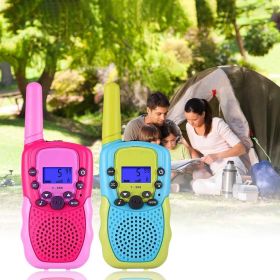 Toys for 3-12 Year Old Boys Girls; Walkie Talkies for Kids 22 Channels 2 Way Radio Toy with Backlit LCD Flashlight; 3 Miles Range for Outside; Ca (Color: Pink)