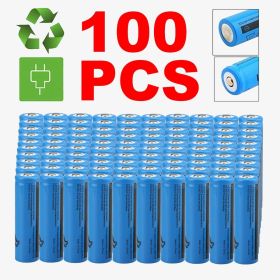 2PCS/4PCS/10PCS/50PCS/100PCS Rechargeable Battery 3000mAH 3.7V Li-ion BRC 11.1 Power Batteries for Flashlight Laser Headlamp (Quantity: 100PCS)