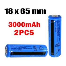 2PCS/4PCS/10PCS/50PCS/100PCS Rechargeable Battery 3000mAH 3.7V Li-ion BRC 11.1 Power Batteries for Flashlight Laser Headlamp (Quantity: 2PCS)