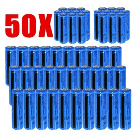 2PCS/4PCS/10PCS/50PCS/100PCS Rechargeable Battery 3000mAH 3.7V Li-ion BRC 11.1 Power Batteries for Flashlight Laser Headlamp (Quantity: 50PCS)