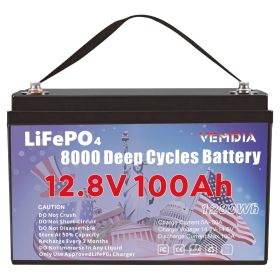 12V 100 AH,  Marine Rechargeable Battery, High Self-Discharge Rate 800A Current, for Solar Marine Off-Grid Applications  Backup Battery System (Color: black)